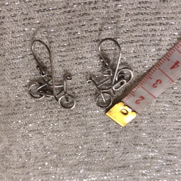 Handmade 🚲 Sterling Silver Earrings - Picture 5 of 5